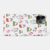 Schattig Kerstkattenpatroon – Festive Kerstontwerp Case-Mate iPhone Case (Achterkant (horizontaal))