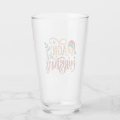 Schattig 'Kerstmagie' Glas (Achterkant)