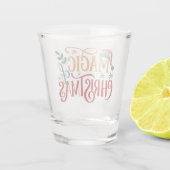 Schattig 'Kerstmagie' Shot Glas (Achterkant)
