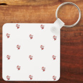 Schattig Kerstman Kerstontwerp Sleutelhanger (Achterkant)
