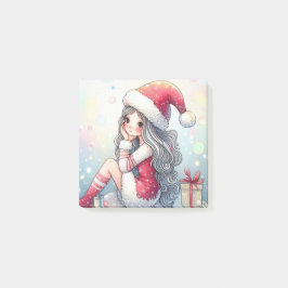 Schattig Kerstmeisje post-it notitie Post-it® Notes