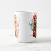 SCHATTIG KERSTMIS CHOW PUPPY DOG KOFFIEMOK (Center)