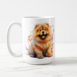 SCHATTIG KERSTMIS CHOW PUPPY DOG KOFFIEMOK