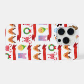 Schattig Kerstmis iPhone Hoesje (Achterkant horizontaal)