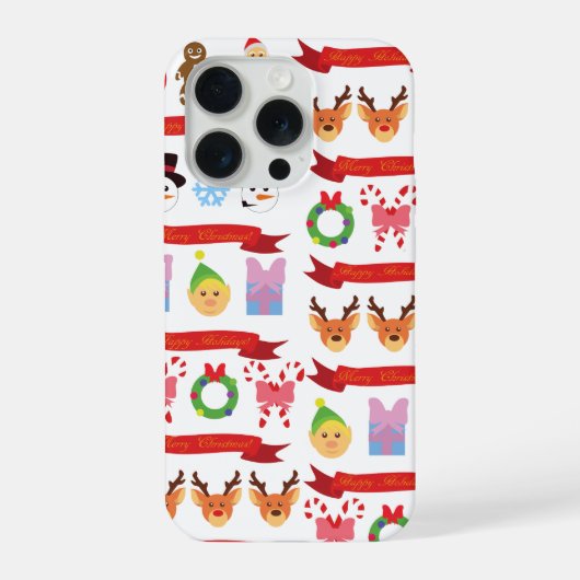 Schattig Kerstmis iPhone Hoesje (Achterkant)