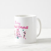 Schattig Kerstmis Ontwerp van Peperkoek en Snoep Koffiemok (Voorkant rechts)