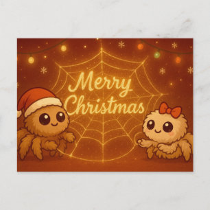 Schattig Kerstmis Spin Koppel Feestdagenkaart