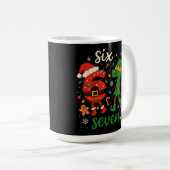 Schattig Kerstmis Zes Zeven Meme Koffiemok (Voorkant rechts)
