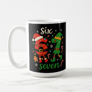 Schattig Kerstmis Zes Zeven Meme Koffiemok