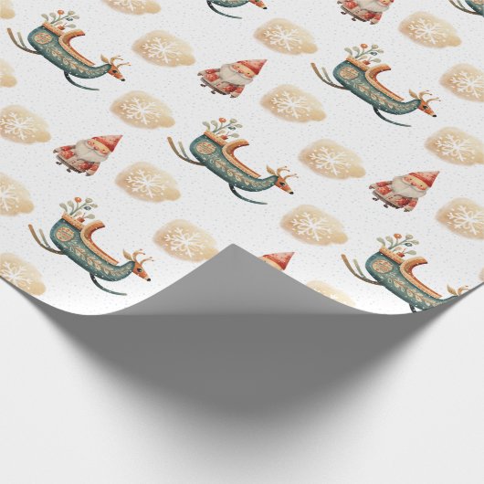 schattig kerstpapier cadeaupapier (Hoek)