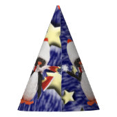 Schattig kerstparadise pinguïn Ornament Feesthoedjes (Achterkant)