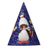 Schattig kerstparadise pinguïn Ornament Feesthoedjes (Voorkant)