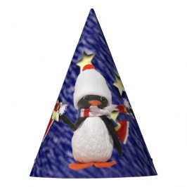 Schattig kerstparadise pinguïn Ornament Feesthoedjes