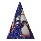 Schattig kerstparadise pinguïn Ornament Feesthoedjes (Rechts)