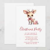 Schattig Kerstrendier met Kerstcadeaus Kaart (Voorkant / Achterkant)