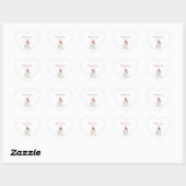 Schattig Kerstschaap – Feliz Navidad Hart Sticker (Vel)