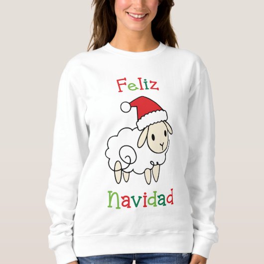 Schattig Kerstschaap – Feliz Navidad Trui (Voorkant)