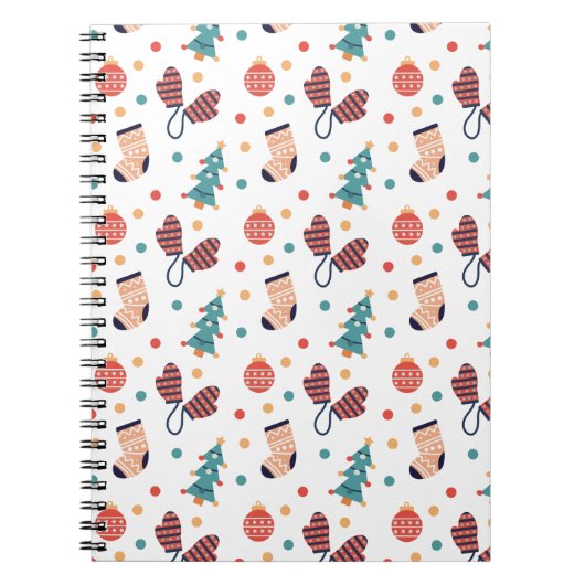 Schattig kerstthema notitieboek (Voorkant)