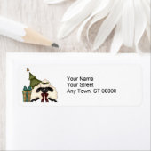 schattig kersttijdschaap etiket (Insitu)