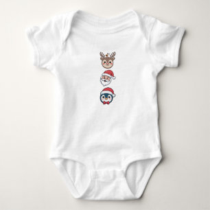 Schattig Kersttrio - Romper