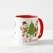 Schattig Kersttrio – ’Tis het Seizoen Mok (Voorkant rechts)