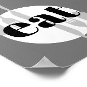 schattig keuken citaat woord moderne kunst poster (Hoek)