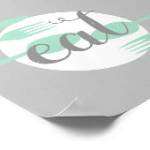 schattig keuken citaat woord moderne kunst poster (Hoek)