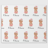 schattig keukenbrood in papierbladen cadeaupapier (Vlak)