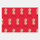 schattig keukenbrood in papierbladen inpakpapier vel (Voorkant)