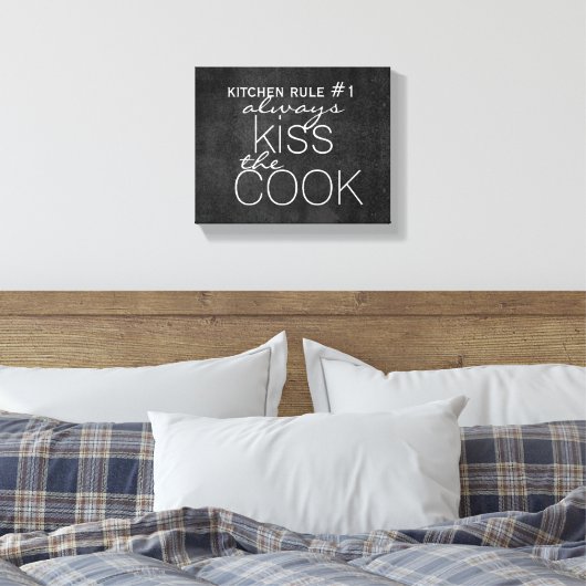 schattig keukencitaat omwikkeld canvas wandkunst afdruk (Insitu (Slaapkamer))
