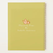 Schattig keukengerei geel planner (Achterkant)