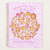 Schattig keukengerei roze planner (Voorkant)