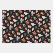 Schattig keukenpapier voor kerstinpakken inpakpapier vel (Voorkant)