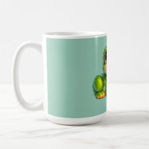 Schattig kikkerontwerp met grote ogen Kawaii Koffiemok