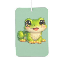Schattig kikkerontwerp met grote ogen Kawaii