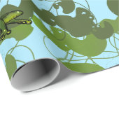 Schattig kikkerpapier cadeaupapier (Rol Hoek)