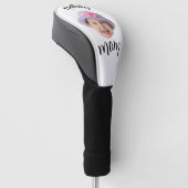 Schattig Kind Babyface Foto Kind Naam Moeder Golfheadcover (Schuin)