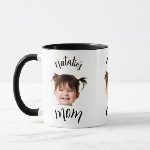 Schattig Kind Babygezicht Foto Kind Naam Moeder Mok