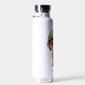 Schattig Kind Camper personaliseren Waterfles (Rechts)