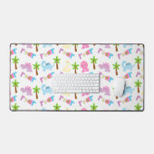 Schattig kind dinosaurus brullen bureaumat (Keyboard & Muis)