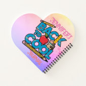 Schattig kind gaat weer naar school notitieboek (Achterkant)