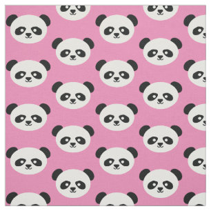 Schattig Kind Kawaii Panda Beer Face Pink Stof