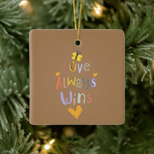 Schattig Kind Quotes ontwerp Keramisch Ornament (Boom)