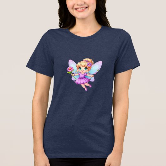Schattig kind Tri-Blend shirt (Voorkant)