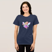 Schattig kind Tri-Blend shirt (Voorkant volledig)