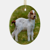 Schattig Kind van pasgeboren boer Keramisch Ornament (Rechts)