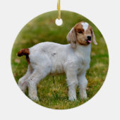 Schattig Kind van pasgeboren boer Keramisch Ornament (Achterkant)