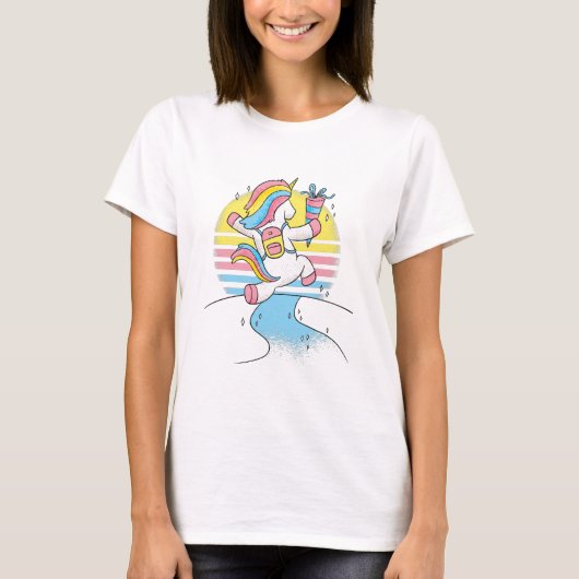 Schattig Kind van Unicorn T-Shirt (Voorkant)