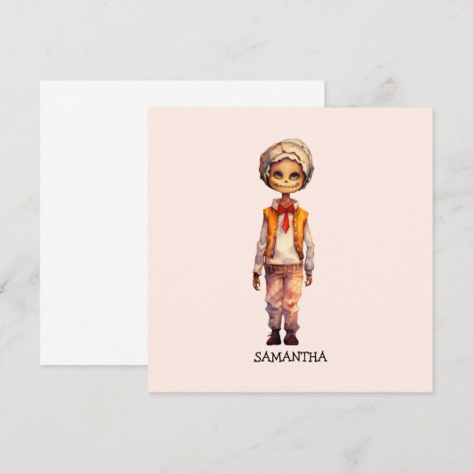 Schattig Kind Zombie - Schattige Halloween (Voorkant / Achterkant)