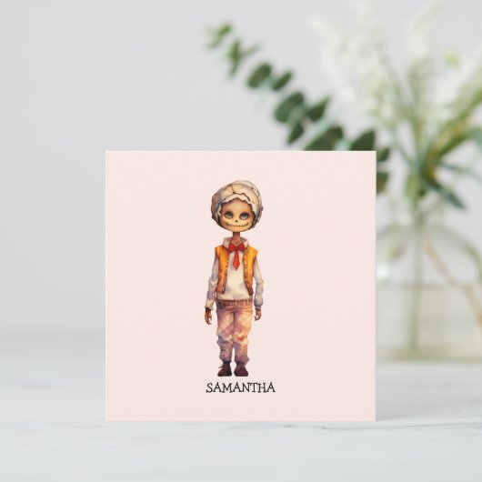 Schattig Kind Zombie - Schattige Halloween (Staand voorkant)